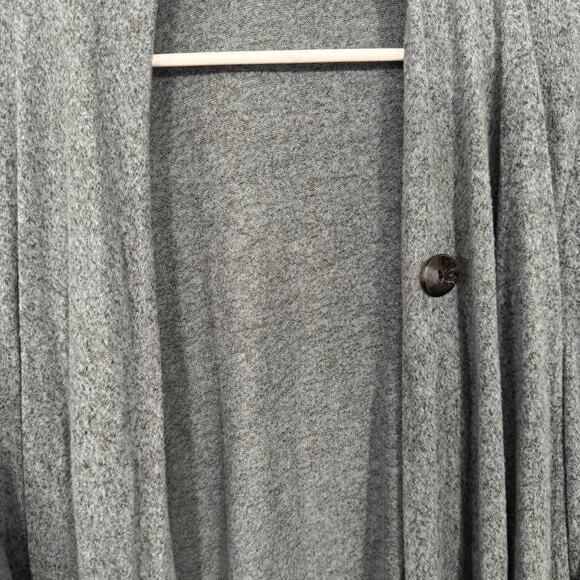 Apt 9. Heather Blue Green One Button Cardigan Sweater Size XL Long Sleeves - Picture 4 of 13